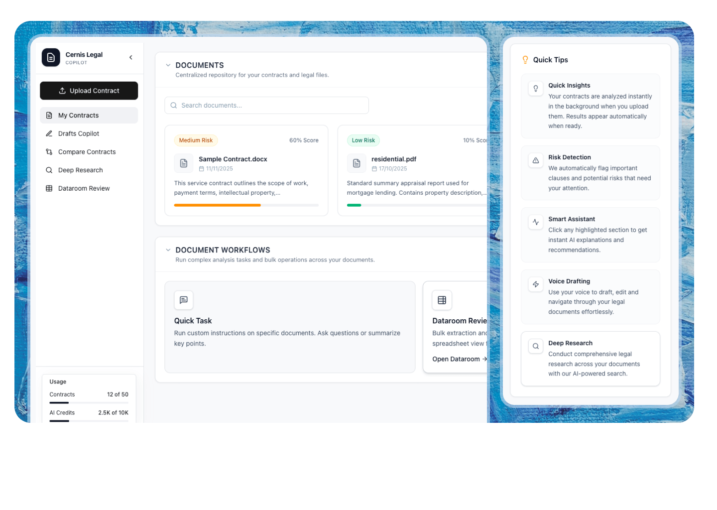 Legal Copilot Dashboard